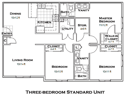 3-bedroom - Floorplan of 3-bedroom... 3-bedroom - Floorplan of 3-bedroom...