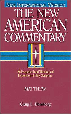 BlomMatt - Matthew, The New American Commentary, by Craig L. Blomberg BlomMatt - Matthew, The New American Commentary, by Craig L. Blomberg
